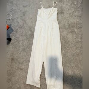 Altar’d State White Spaghetti Strap Jumpsuit